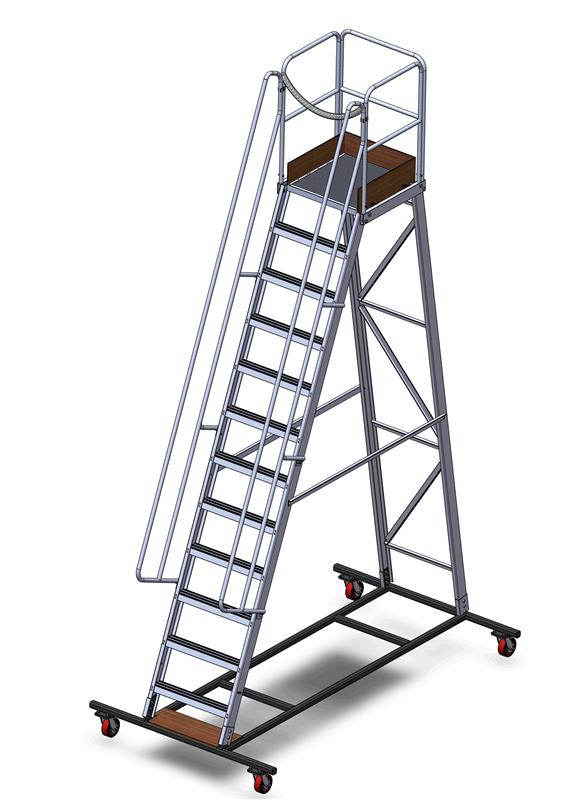 Aluminium Warehouse Ladder