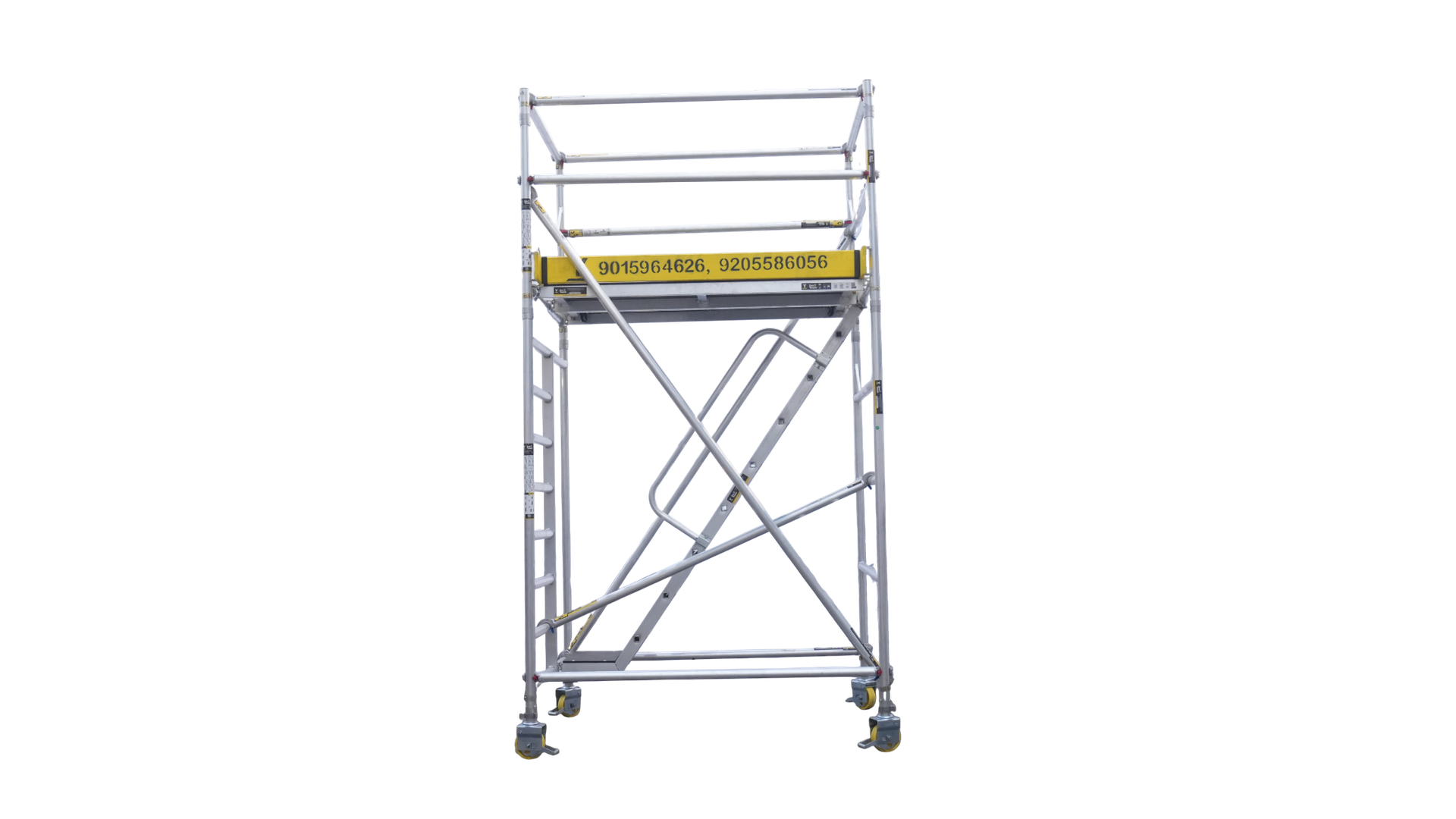 EazY Tower aluminium scaffold in industrial facility