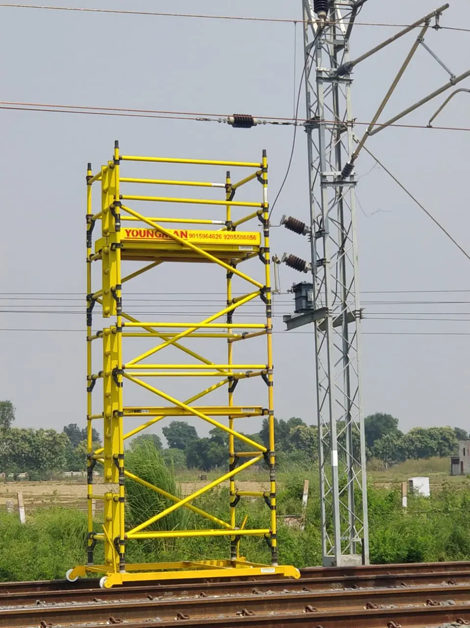 FRP Rail trolley scaffold