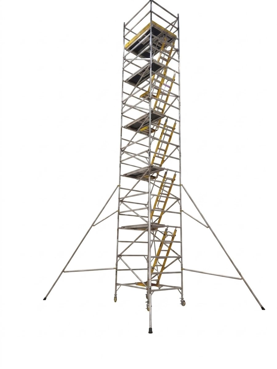 Aluminium scaffold stairway tower by Y-Access Manufacturing
