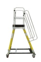 FRP Warehouse Ladder (Guard Rail height : 1100 mm) - 7+ Platform