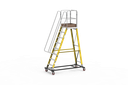FRP Warehouse Ladder (Guard Rail height : 1100 mm) - 7+ Platform